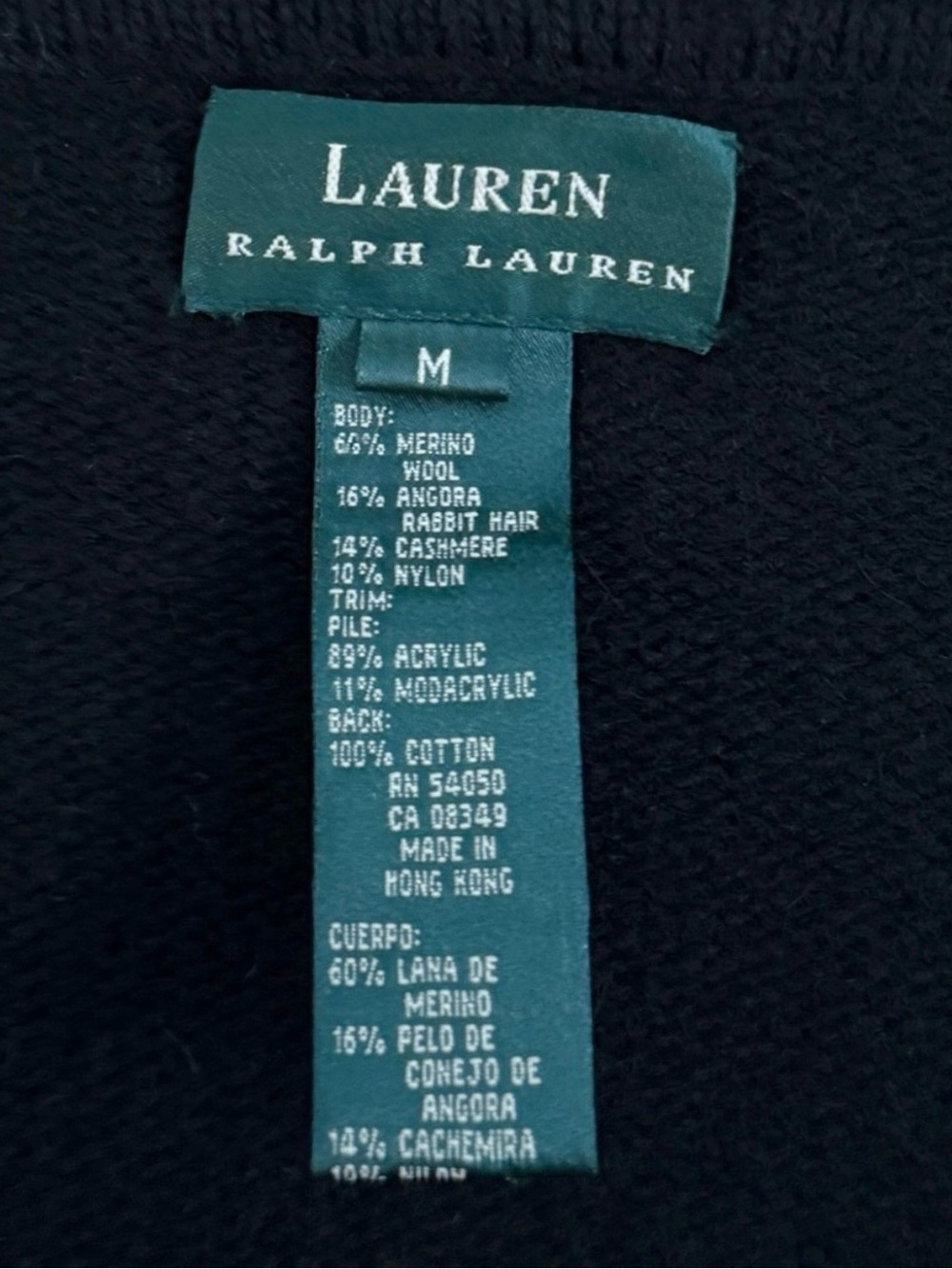 Ralph Lauren Wool Cashmere Long Cardigan Toggle Button Quiet Luxury Preppy Polo - Picture 8 of 14